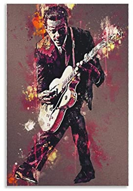 ECGRLNV Poster auf Leinwand drucken 40 * 60cm Chuck Berry stampa dipinti immagine per soggiorno camera da letto decorazione Senza Cornice
