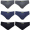 Navigare 574 Slip per uomo, Multicolore (Grigio/ Nero/ Navy), X-Large (Taglia produttore:6), Pacco da 6