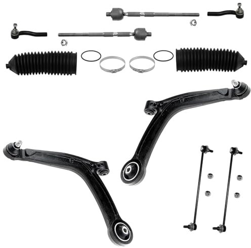 Querlenker Satz Koppelstange Spurstange Lenkmanschette Vorderachse für Fiat 500 (312) + 500C (312)