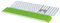 Leitz Ergo WOW Adjustable Keyboard Wrist Rest, Two Height Settings, Green/White, 65230054