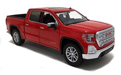Motormax kompatibel mit GMC Sierra 1500 SLT Crew Cab Pick Up 2019 rot Modellauto 1:24