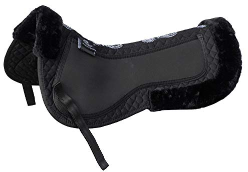 Rhinegold 447-P-BK Austauschbares halbes Pad, Schwarz, Pony