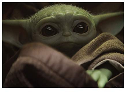 Komar Star Wars Mandalorian The Child Cute Face | Baby Yoda, Dekoration, Wandbild, Poster, Kunstdruck | Größe 50 x 40 cm | ohne Rahmen | WB-SW-005-50x40, Bunt, 50 x 70 cm