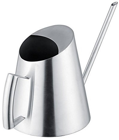 1500ml Edelstahl Gießkanne Gebürstete Gartenpflanzung Indoor Outdoor Gießkannen