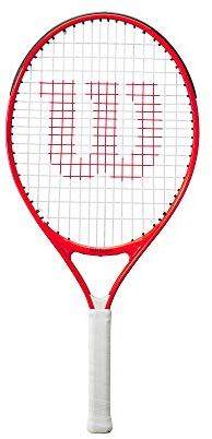 Wilson Tennisschläger Roger Federer 23, Für Kinder im Alter von 7 - 8 Jahren, AirLite-Legierung, Rot, WR054210H