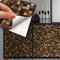 WALPLUS 15cm(6)@96pcs Metallic Brown Marble Mosaic Wall Tile Sticker Tile Paint Stick on Tiles Peel and Stick Self Adhesive Wall Tiles Stickers for Kitchen Bathroom Tile Transfer Backsplash Tile