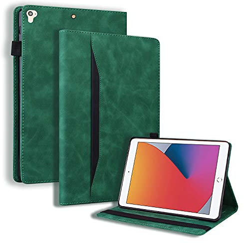 Auslbin Coque Étui Housse iPad (2018/2017,6ème/5ème Génération) iPad Air 2/iPad Air/iPad 9.7 Pouces Tablette Case de Protection avec Fonction Support et Sommeil/Réveil Auto,Vert