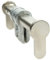 FELGNER Universal Blindzylinder | Schlüsselloch Abdeckung Schloss Schließzylinder für Türschloss - individuell verstellbar - 50 mm bis 86 mm Länge - Edelstahl-Look