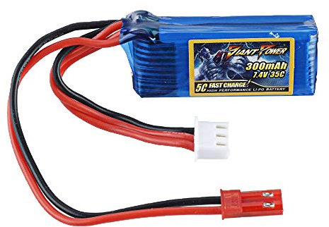 KINGDUO 7.4V 300Mah 35C 2S Lipo Batterie Prise Jst pour Drone De Course Rc
