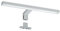 Oktaplex Aplique Espejo Baño 2 en 1 Cromo 30cm 6500K 5W 350lm IP44 Blanco frio Luz Baño para Armario y Espejo con Pinza