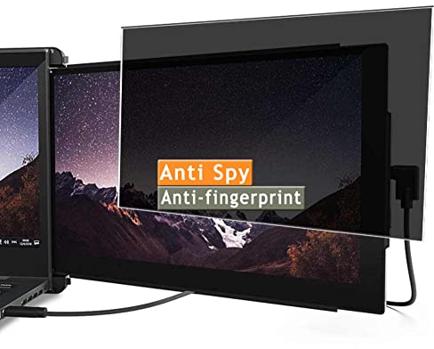 Vaxson Anti Spy Schutzfolie kompatibel mit Mobile Pixels TRIO DUEX PRO 12.5 Monitor Display folie folien Displayschutzfolie ( nicht Panzer Schutz Glas folie SchutzGlas nicht PanzerGlas ) Neue