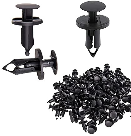 Rivetti in plastica, 120 pezzi rivetti in plastica per auto, lip di fissaggio per auto, paraurti per auto clip di fissaggio in plastica Corpo fori, universale Auto Rivetti.