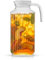 JoyJolt Glaskrug mit Deckel (2 Deckel), 1,700 ml, Serviergeschirr und Aufbewahrungsbehälter für heiße oder kalte Getränke, Kühlschrank, Saft, Wasserkrug, Eistee oder Milchkrug