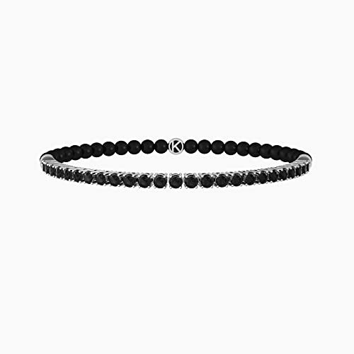KIDULT - Bracciale con agata nera e acciaio 316L | Symbols
