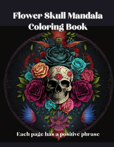 Skull mandala coloring book