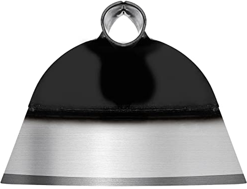 Happyyami Handhackenkopf Stahl Handheld Grub Hacke Ersatz Runde Auge Hacken Entfernen Gras Pflanzen Gartenwerkzeug Boden Jäten Landwirtschaft Hackenkopf für Landwirtschaft Graben Lösen