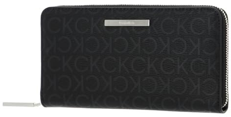Calvin Klein Daily Dressed Long Zip Around Wallet CK Black