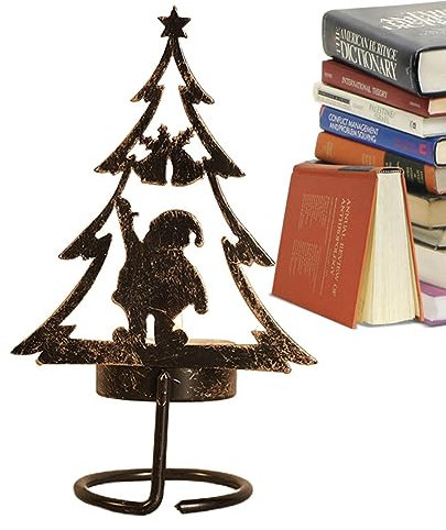 Nupaque Tisch-Kerzenhalter- | Weihnachtsbaumkerze als Herzstück, Teelicht - Weihnachtstischaufsatz für Hochzeit, Zuhause, Partys, Schlafzimmer, Wohnzimmer