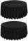 2 Stück Schwarze Runde Tischdecke 177 cm, Runde Polyester-Tischdecke, Flecken- und Knitterfeste Tischdecke, Waschbare Runde Tischdecken aus Stoff für Hochzeit, Bankettparty, Restaurant, Essen