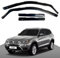 Haibak Windabweiser-Set, kompatibel mit BMW X3, MK2, F25, 2011–2017, 5-Türer, SUV, 4 Stück, getönt in Kanalanpassung