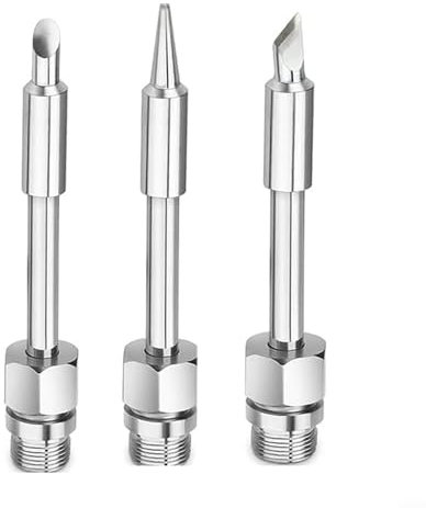 Soldering Iron Tips, 3PCS 510 Interface Soldering Iron Head Mini Portable Soldering Iron Tips for Soldering Accessory