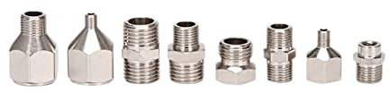 Uikdjgu 8 Teiliges Airbrush Adapter Anschluss Set für Kompressor und Airbrush