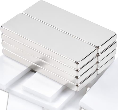 8 Stück Magnete Stark Neodym Magnete Extra Stark 30x10x3mm Magnete Rechteckig Magnete Selbstklebend Stark, Neodym Magnete für Pinnwand, Küchenschrank, Magnetboard,Whiteboard,Magnettafel