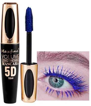 MockTota 5D Wimperntusche Wasserdicht Volumenverstärkend und Krüllend 10ml Vegan und Langzeithaltbar Für Braut Partys Karneval und Bühnenmake-up