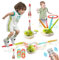 RoserRose 3-in-1 Gartenspielzeug Kinder, Rakete Spielzeug, Springseil, Wurfspiel, Outdoor Spielzeug mit Musik, 4 Geschwindigkeiten, Fernsteuerung, Outdoor Spiele für Kinder ab 3 Jahre