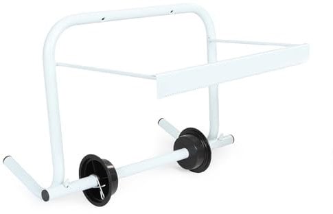 WilTec Porte Papier Mural – Largeur Max. 34 cm, diamètre Max. 40 cm – en Métal – Porte Rouleau, dérouleur, dévidoir, Distributeur de Papier