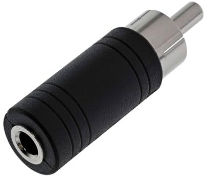 CABLEPELADO - Adaptateur audio (connecteur RCA mâle vers prise jack femelle 3,5 mm, mono)