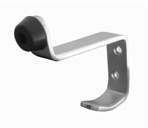 Premium Satin Stainless Steel Hat and Coat Hook with 75mm Projection - Wall Mounted Clothing Hook
