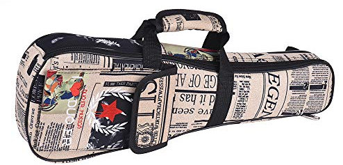 Custodia per Ukulele Tenore, Custodia per Ukulele con Chiodi a Coda Materiale Oxford Leggero e Stabile e Schiuma PE Guitalele per Ukulele da 24 Pollici o Piccola Chitarra