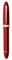 erofa Majohn V60 - Penna stilografica a stantuffo con pennino fine, in resina triangolare, colore rosso dorato, set per ufficio, con confezione regalo