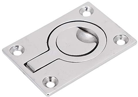 REXVTNS 316 Stainless Steel Marine Deck Lifting Ring | AA Grade Protective Boat Handle | Heavy Duty Door Knob Pull Ring for Yacht/Kayak/Sailboat | 2 Size Options (64 * 44)