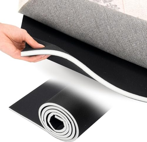 Meulbaty 180 x 270 cm rutschfeste Matte, Schwamm-Teppichgreifer, rutschfeste Matte, Teppich für Zuhause, Büro, Auto, Palette, Regal, wasserdicht (180 x 270 cm)