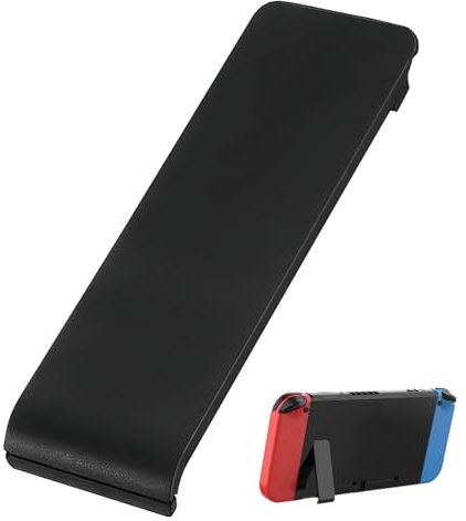 Nintendo Switch Kickstand and Thumb Grips, Adjustable and Lightweight, Black Silicone Compatible with Nintendo Switch, Easy Installation(2 stand & 2 grips)