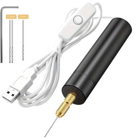 Flaroey Electric USB Mini Drill Kit USB Drill Rotary Tools Engraver Pen Drilling Jewelry Tools with Drill Bits Power Tools