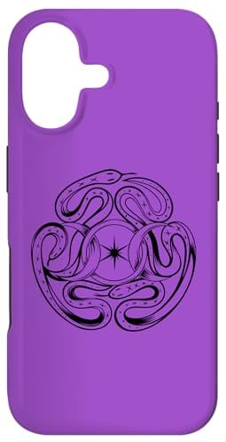 Hülle für iPhone 17 Schlange mit Hekate Rad Triple Moon Mystisches Symbol