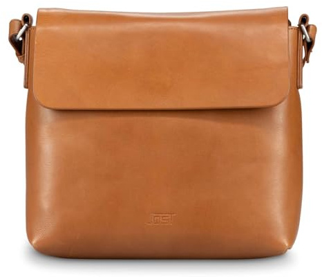 Jost Leder Schultertasche Umhängetasche Rana Shoulder Bag Cognac braun