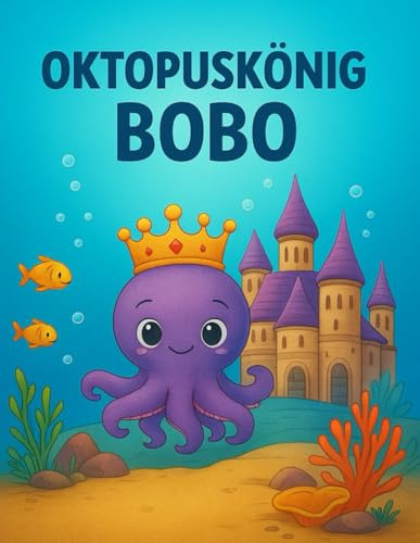 Oktopuskönig Bobo: Ein Märchenhaftes Malbuch mit Geschichte für Kinder