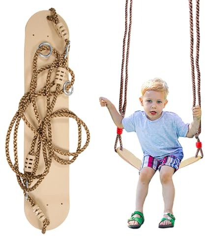 Balançoire Pour D'Extérieur - Anti-Dérapant Solide À Portée Lourde - Balançoire de Jeu Enfant Extérieure pour Arbre - pour Jardin Arrière-Cour Parc Maternelle Garçons Filles d'Âge Préscolaire