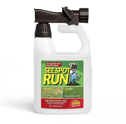 See Spot Run Lawn Protection | Dog Urine Grass Saver That Cures and Prevents Burn Spots. Pet Safe All Natural Lawn Saver for Dogs. Safe to Use With Your Lawn Fertilizer | Made in USA Lawn Care Product