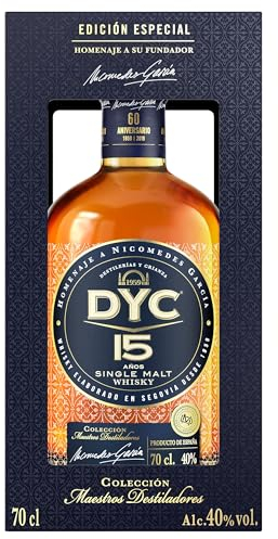 DYC 15 Años Whisky Single Malt Colección Maestros Destiladores 70cl