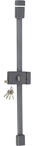 Vachette Serrure en applique multipoints horizontale à tirage MULTIBLINDE série 8800, Tirant Droite, Certifiée A2P*, Haute sécurité, 3 points de fermeture, 4 clés VIP+ brevetées incluses, Gris