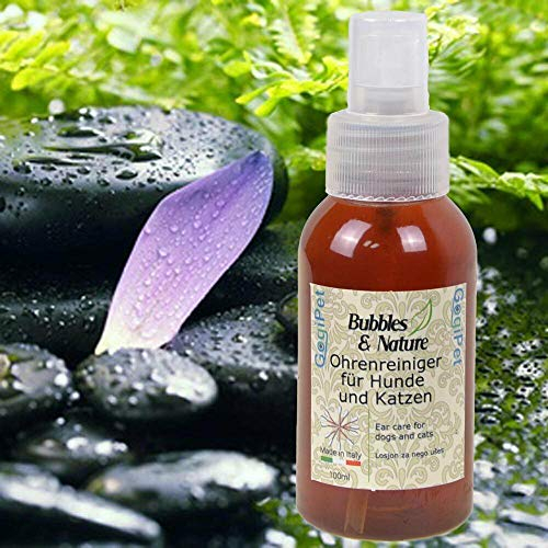 Bubbles & Nature Ohrenreiniger für Hunde gegen Ohrenentzündungen