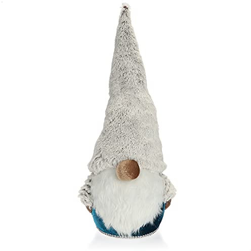 com-four® Premium Weihnachts-Wichtel für die Weihnachtsdeko - skandinavische Figur als Dekoartikel - schwedischer Gnom-Aufsteller als Tischdeko - Sammlerfigur - Santa Claus mit Styroporkörper