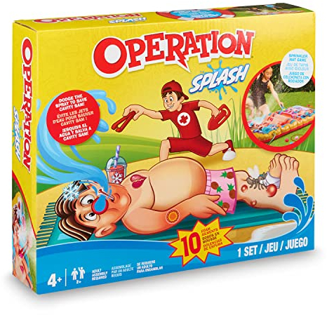 Hasbro Operation Splash Game by WowWee – Family Game for your Yard – More Water, More Fun!