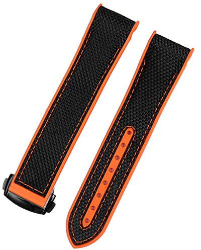 Cinturino in gomma di nylon per Omega x Swatch uomini deployante fibbia cinturino orologio accessori silicone braccialetto catena