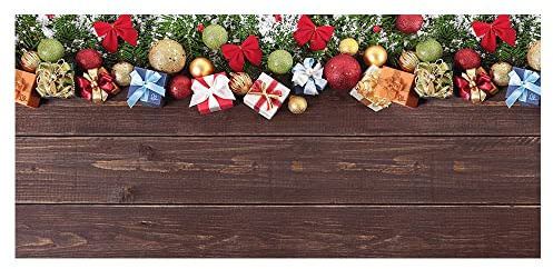 OLIVO.shop | JOKE CHRISTMAS Alfombra navideña de cocina, alfombra navideña por metros, alfombra debajo del árbol de Navidad a medida, antideslizante y antimanchas (CHRISTMAS DECOR, 50 x 130 cm)